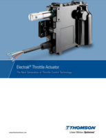 THOMSON THROTTLE ACTUATOR CATALOG ELECTRAK THROTTLE ACTUATORS: THE NEXT GENERATION OF THROTTLE CONTROL TECHNOLOGY